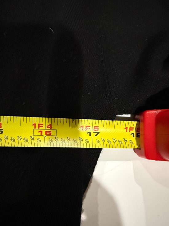 Zara Black V-Neck Knit Sweater with Faux Pearl Buttons, Large - Picture 7 of 9